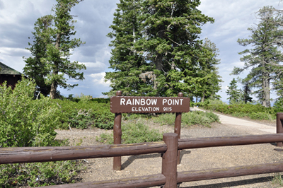 Rainbow Point sign